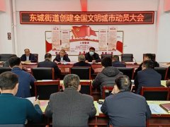 东城街道召开创建全国文明城市动员大会