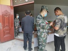 牡丹区沙土镇：疫情防控  民兵在行动